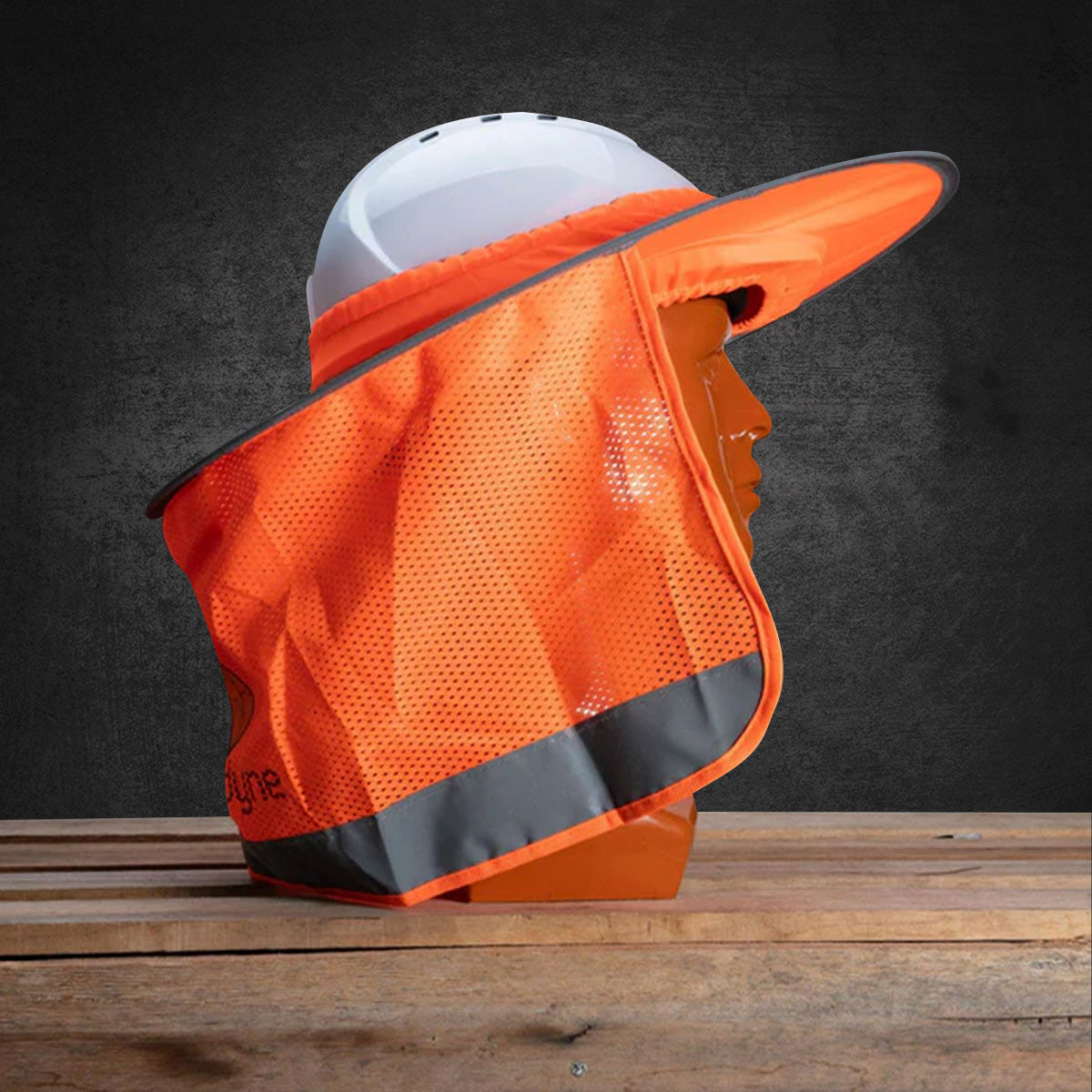 Pop-up Protection for Hard Hats - Orange