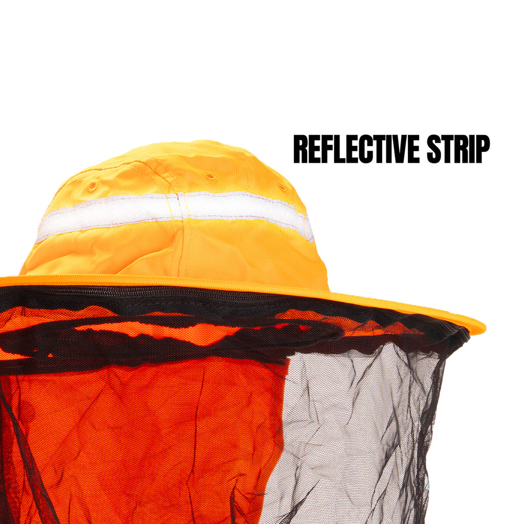 Deluxe Pop-up Hat Customisable Protection System - HIVIS Orange