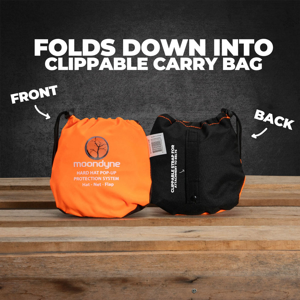 Deluxe Pop-up Hat Customisable Protection System - HIVIS Orange