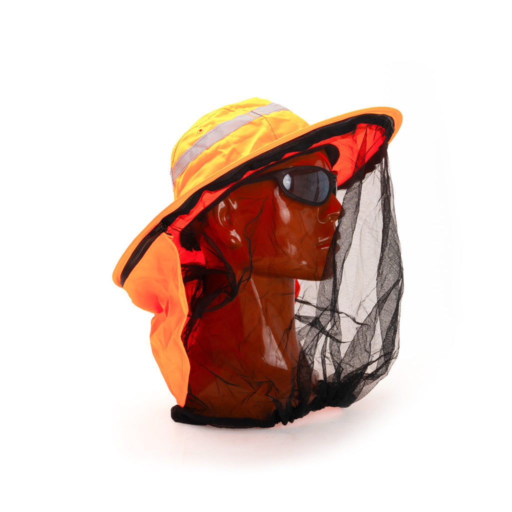 Deluxe Pop-up Hat Customisable Protection System - HIVIS Orange