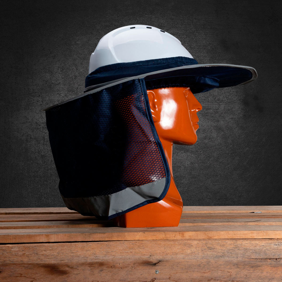 Pop-up Protection for Hard Hats - Blue