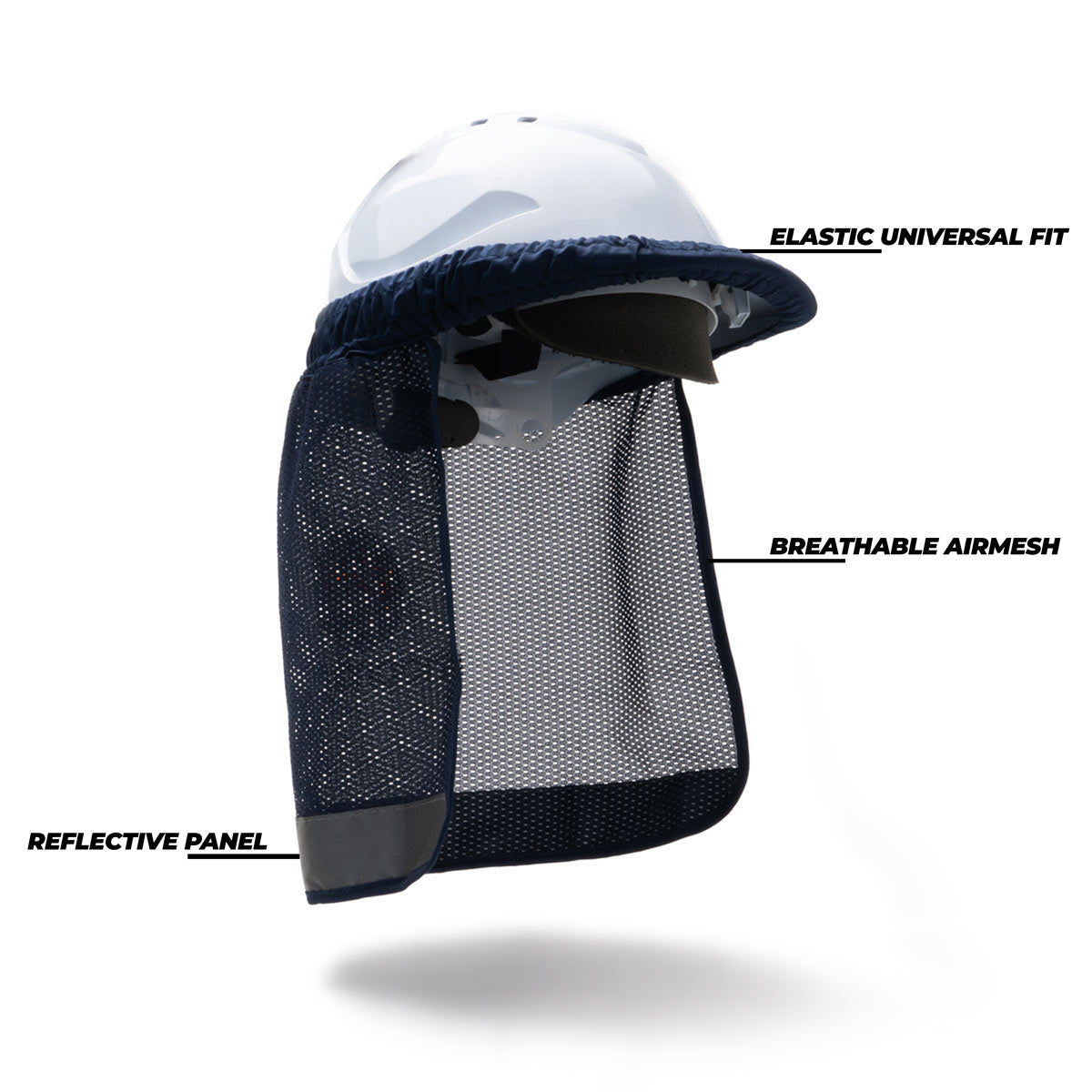 Hard Hat Neck Flap - Blue
