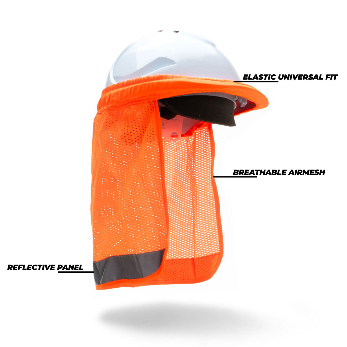 Hard Hat Neck Flap - HIVIS