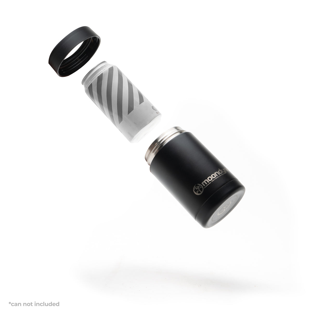 375ml CAN COOLER - BLACK